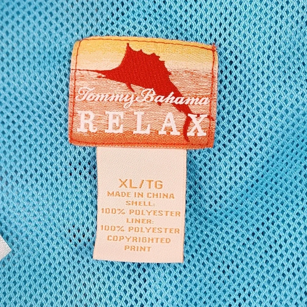 Tommy Bahama Shorts Mens XL 36x8 Relax Lined Swim‎ Trunks Orange Floral Print